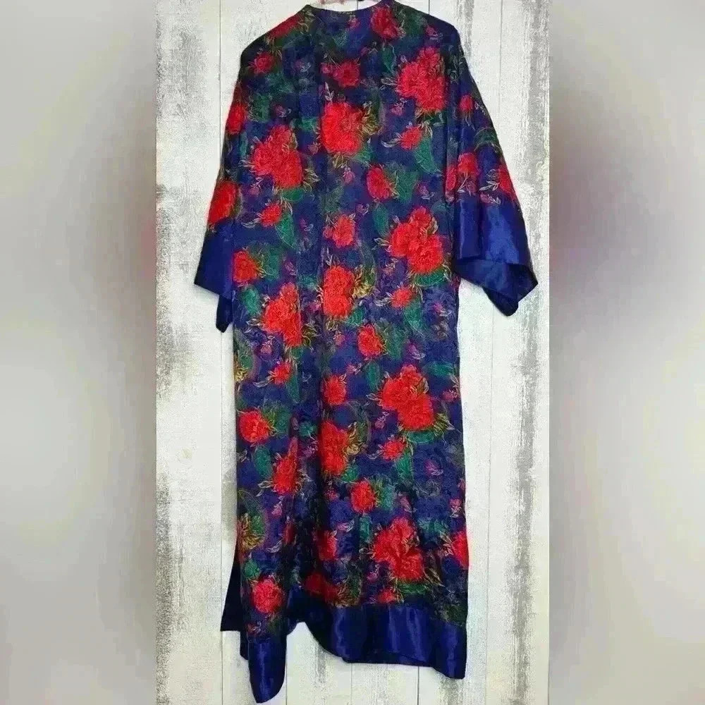 Victoria's Secret vintage gold label floral robe ( Kimono) size M/L - Picture 5 of 8